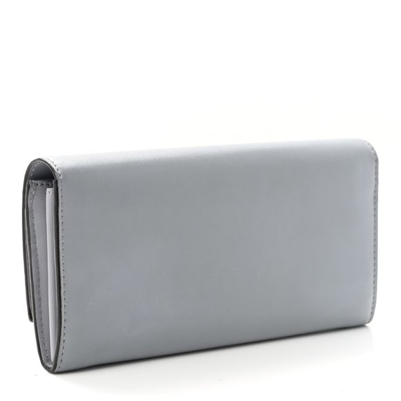 💯% AUTHENIC FENDI Vitello Continental Wallet Ardesia - Picture 2 of 8